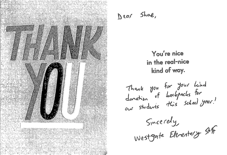 Bay To Bay Thank You Letters 5